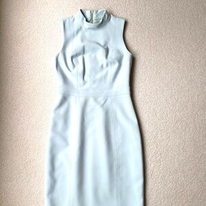 RACHEL Rachel Roy Blue Sleeveless Sheath Mini Dress